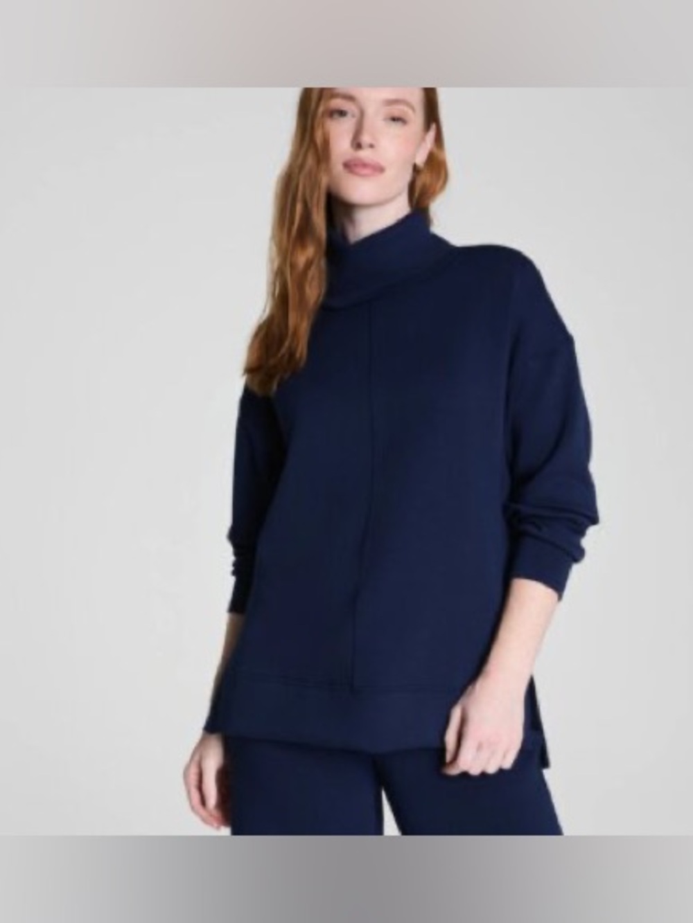 SPANX AirEssentials Turtleneck Tunic in Navy Blue Sz S